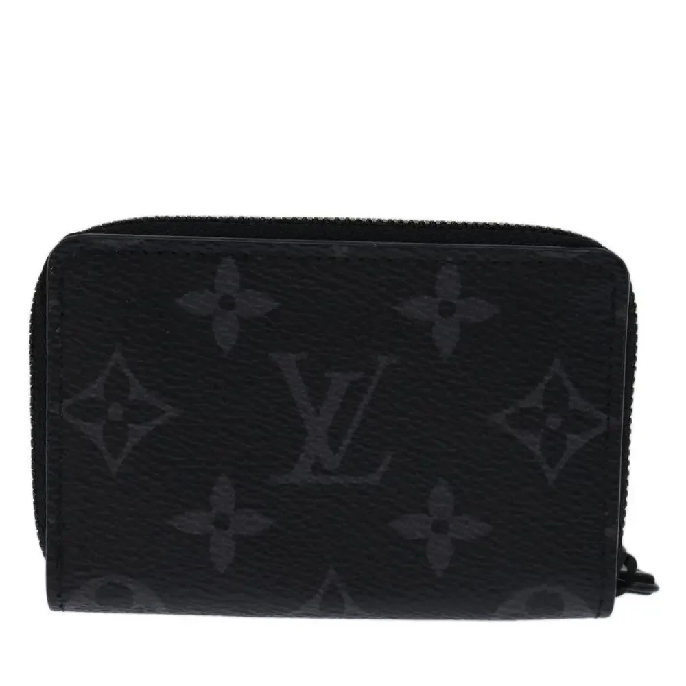Louis Vuitton Monogram Eclipse Discovery Compact Wallet Black